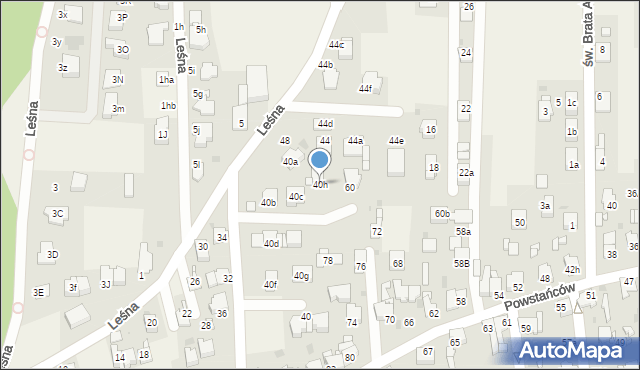 Nowe Chechło, Leśna, 40h, mapa Nowe Chechło