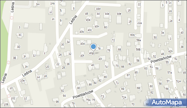 Nowe Chechło, Leśna, 42, mapa Nowe Chechło