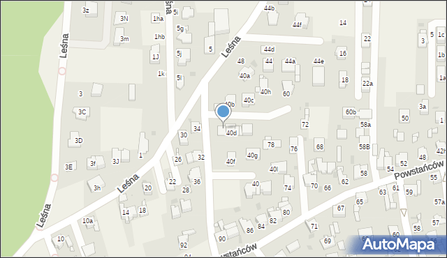Nowe Chechło, Leśna, 46, mapa Nowe Chechło