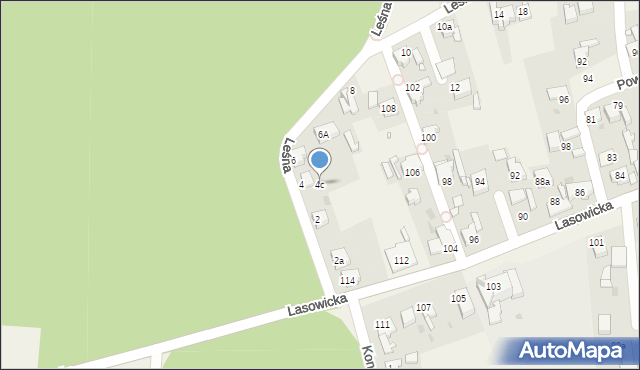 Nowe Chechło, Leśna, 4c, mapa Nowe Chechło