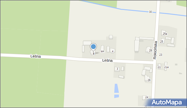 Nowe Chrusty, Leśna, 6, mapa Nowe Chrusty