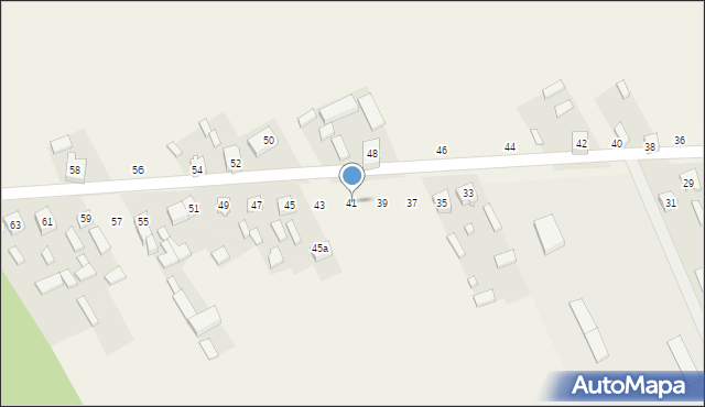 Nowe Gajęcice, Leśna, 41, mapa Nowe Gajęcice