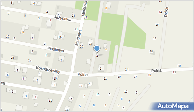 Nowe Grobice, Leśny Gaj, 4, mapa Nowe Grobice