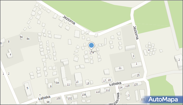 Nowęcin, Łebska, 17a, mapa Nowęcin