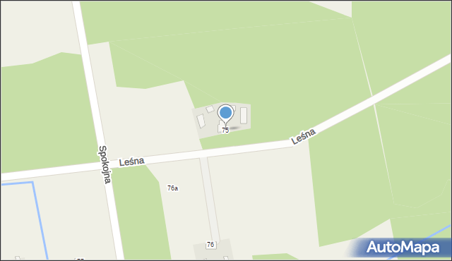 Nowinki, Leśna, 13, mapa Nowinki