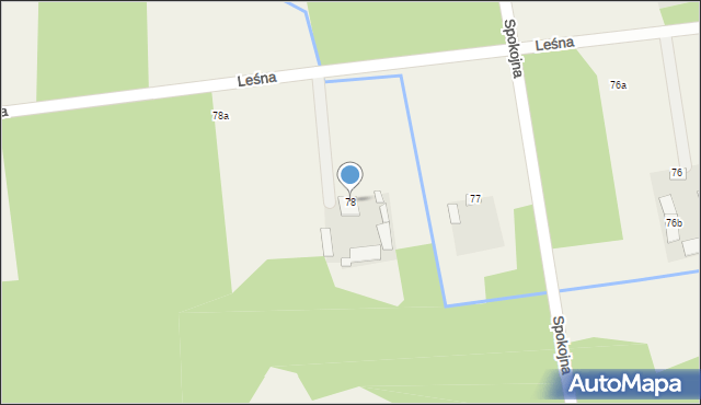 Nowinki, Leśna, 14, mapa Nowinki