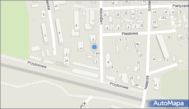 Nowy Dwór Mazowiecki, Legionów, 3b, mapa Nowy Dwór Mazowiecki