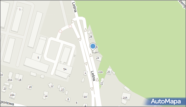 Nowy Dwór Mazowiecki, Leśna, 24A, mapa Nowy Dwór Mazowiecki