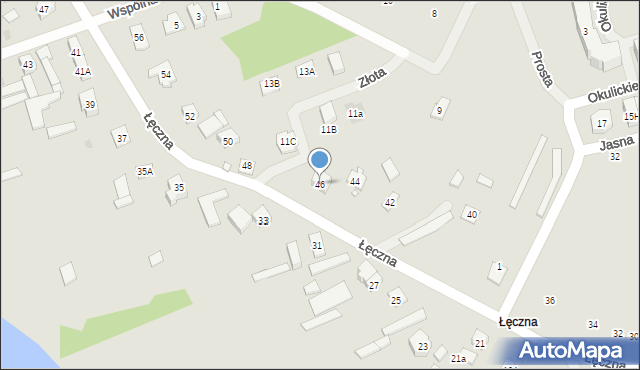 Nowy Dwór Mazowiecki, Łęczna, 46, mapa Nowy Dwór Mazowiecki