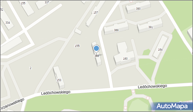 Nowy Dwór Mazowiecki, Ledóchowskiego Ignacego, gen., 388, mapa Nowy Dwór Mazowiecki