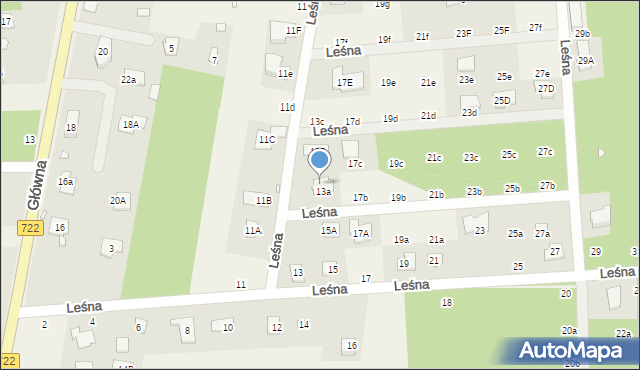 Nowy Prażmów, Leśna, 15B, mapa Nowy Prażmów