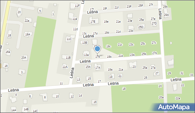 Nowy Prażmów, Leśna, 17b, mapa Nowy Prażmów