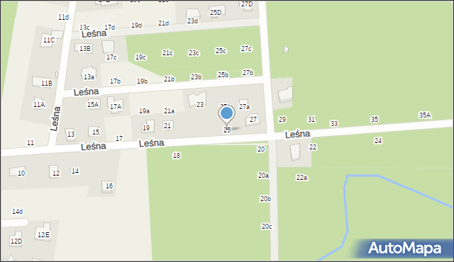 Nowy Prażmów, Leśna, 25, mapa Nowy Prażmów