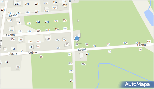Nowy Prażmów, Leśna, 29, mapa Nowy Prażmów