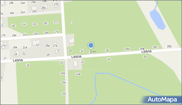 Nowy Prażmów, Leśna, 33, mapa Nowy Prażmów