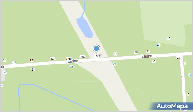 Nowy Prażmów, Leśna, 35D, mapa Nowy Prażmów