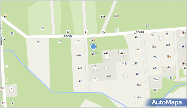 Nowy Prażmów, Leśna, 42e, mapa Nowy Prażmów