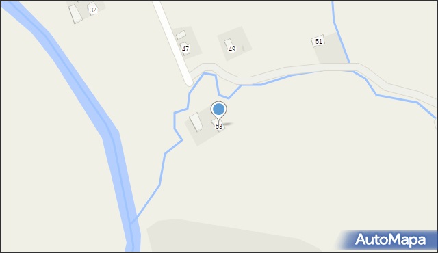 Odrzykoń, Łęgowa, 53, mapa Odrzykoń