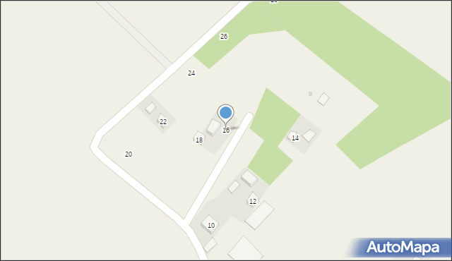 Odrzykoń, Leszczyny, 16, mapa Odrzykoń