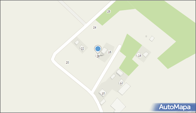 Odrzykoń, Leszczyny, 18, mapa Odrzykoń