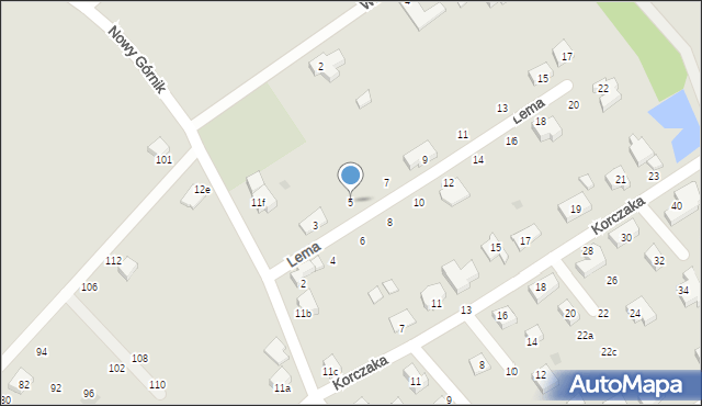 Oława, Lema Stanisława, 5, mapa Oława