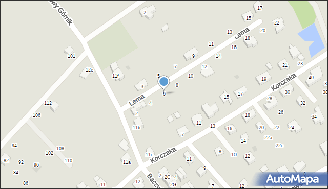 Oława, Lema Stanisława, 6, mapa Oława