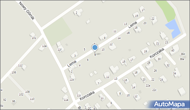 Oława, Lema Stanisława, 8, mapa Oława