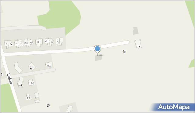 Olmonty, Leśna, 9f, mapa Olmonty