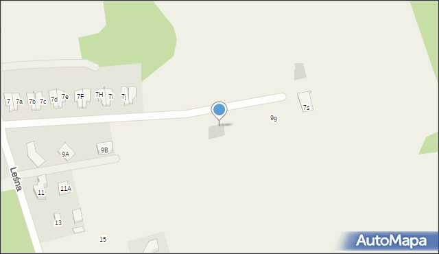 Olmonty, Leśna, 9h, mapa Olmonty