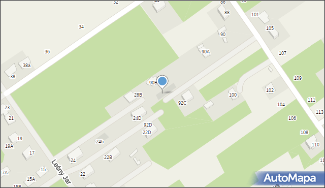 Olszewnica Stara, Leśny Jar, 24f, mapa Olszewnica Stara