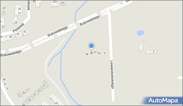 Olsztyn, Lewandowskiego Stanisława, 6d, mapa Olsztyna