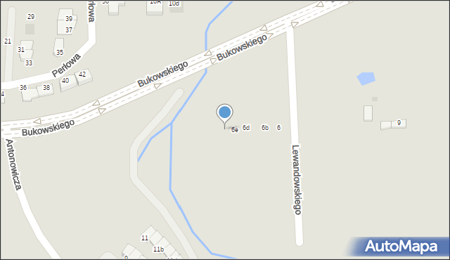 Olsztyn, Lewandowskiego Stanisława, 6f, mapa Olsztyna