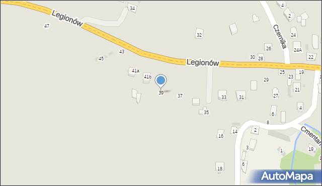 Opatów, Legionów, 39, mapa Opatów