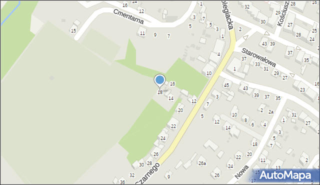 Opatów, Leszka Czarnego, 18, mapa Opatów