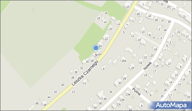 Opatów, Leszka Czarnego, 26, mapa Opatów