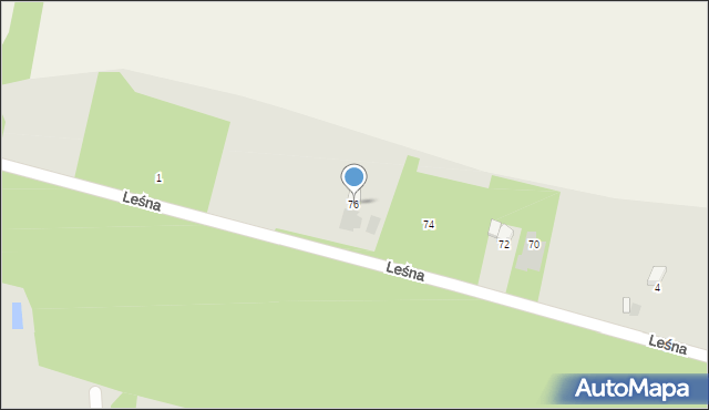 Opatówek, Leśna, 76, mapa Opatówek