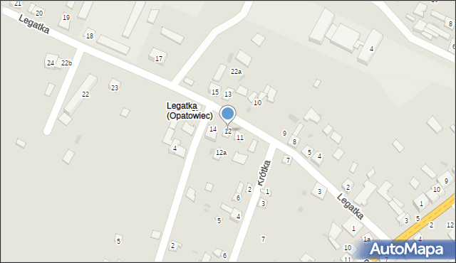 Opatowiec, Legatka, 12, mapa Opatowiec