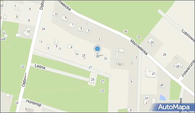 Osowiec, Leśna, 19, mapa Osowiec