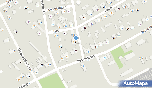 Ostrołęka, Lelewela Joachima, 52A, mapa Ostrołęka