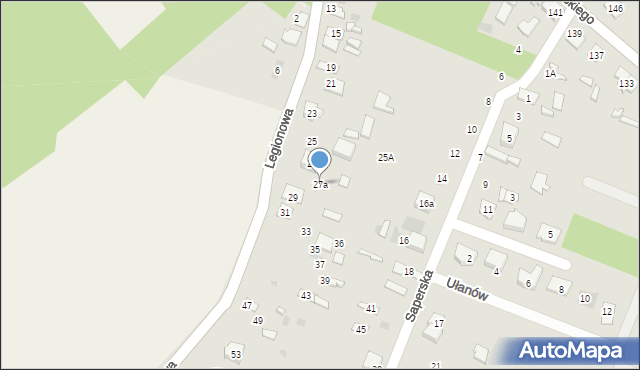 Ostrów Mazowiecka, Legionowa, 27a, mapa Ostrów Mazowiecka