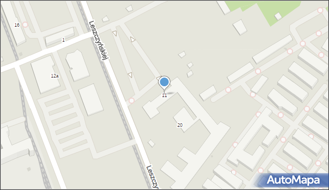 Oświęcim, Leszczyńskiej Stanisławy, 11, mapa Oświęcimia