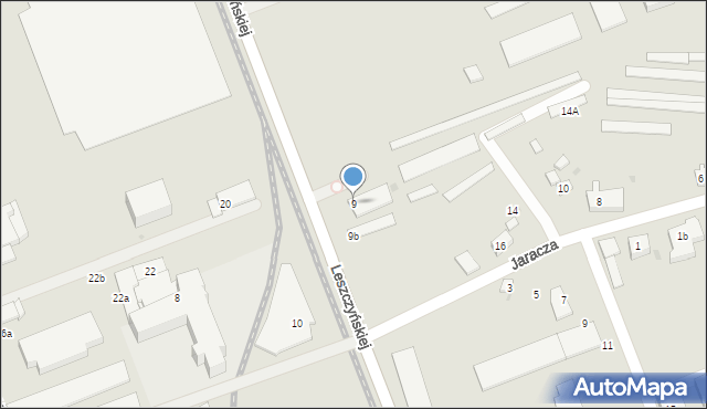 Oświęcim, Leszczyńskiej Stanisławy, 9, mapa Oświęcimia