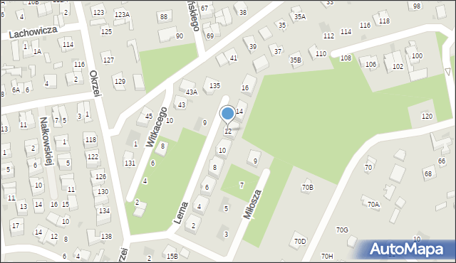 Otwock, Lema Stanisława, 12, mapa Otwock