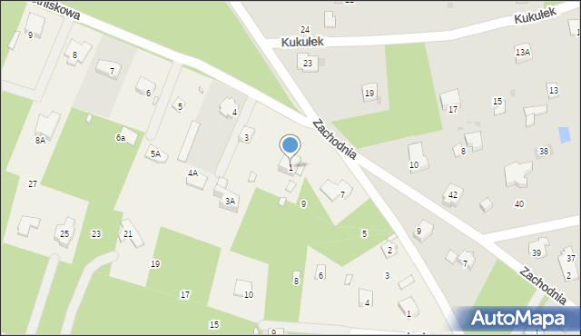 Owczarnia, Letniskowa, 1, mapa Owczarnia