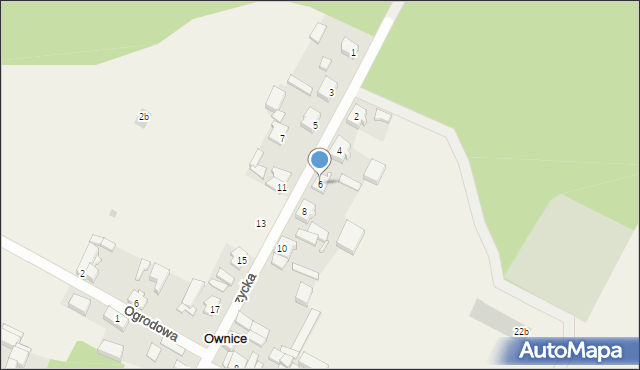 Ownice, Lemierzycka, 6, mapa Ownice