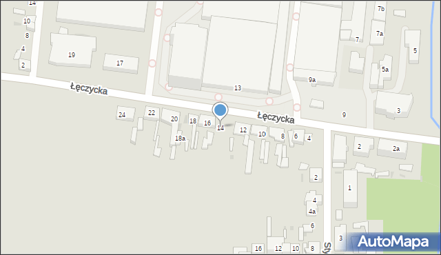 Ozorków, Łęczycka, 14, mapa Ozorków