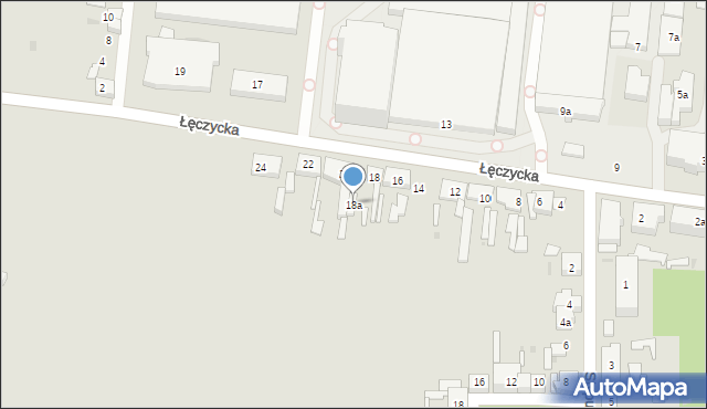 Ozorków, Łęczycka, 18a, mapa Ozorków