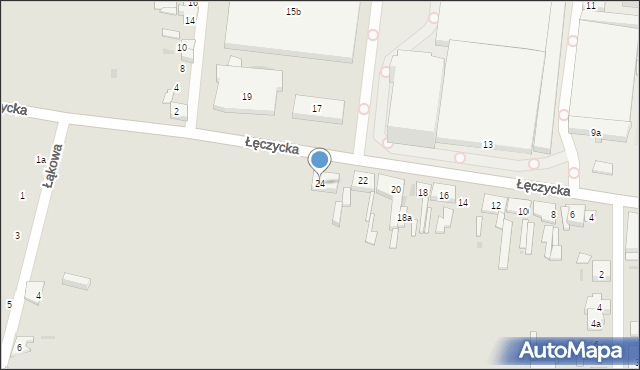 Ozorków, Łęczycka, 24, mapa Ozorków