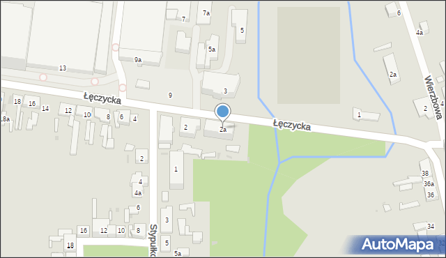Ozorków, Łęczycka, 2a, mapa Ozorków