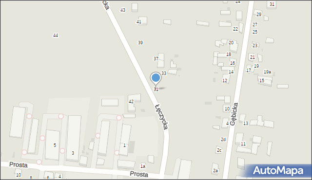 Ozorków, Łęczycka, 31, mapa Ozorków